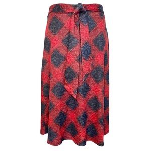 Vintage Plaid A-line Skirt